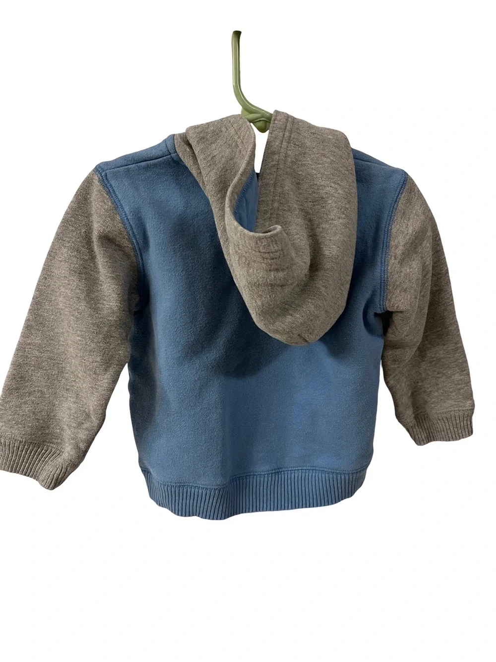 GAP Blue and Gray Fleece Zip-Up Hoodie